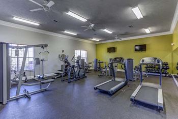 Fully Equipped Fitness Center at The Vineyard of Olive Branch Apartment Homes, Mississippi, 38654